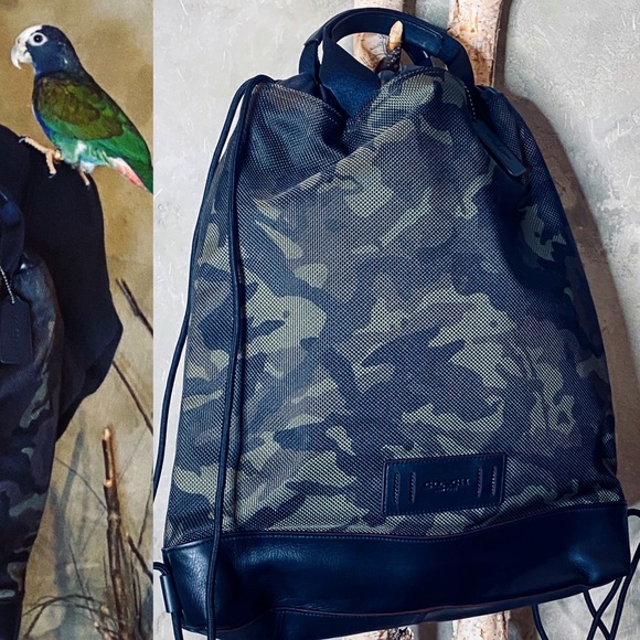 COACH TERRAIN DRAWSTRING BACKPACK WITH Camouflage print - Picture 2 of 8